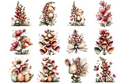 Whimsical Easter Foxglove Clipart, an Illustration by DreamArtGraphic (Thumbnail 5 of 5)