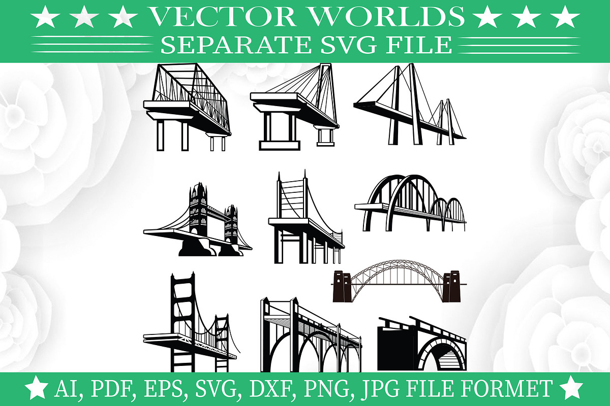 Steel Bridge Svg, Steel, Bridge Svg, an Object Graphic by VectorWorlds (Photo 1 of 3)