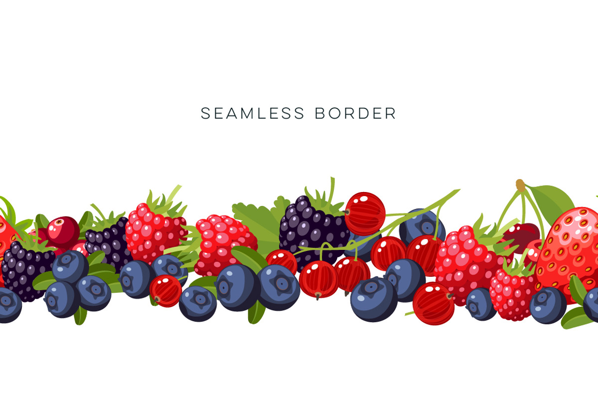 Berries vector set, an Icon by Seavector