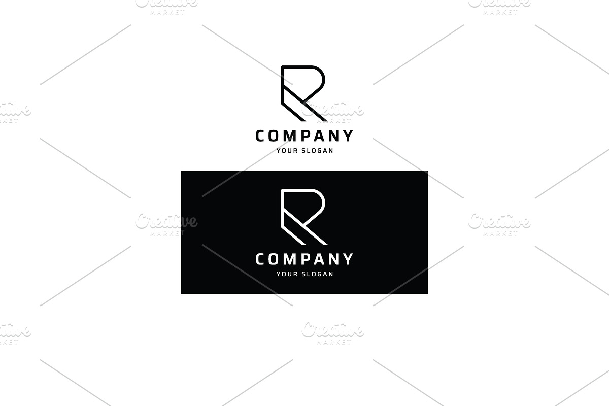 Initial letter R logo geometry., a Branding & Logo Template by LOGOCREATIVE