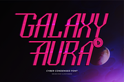 Galaxy Aura | Cyber Condensed Font, a Sans Serif Font by Denustudios (Thumbnail 1 of 12)