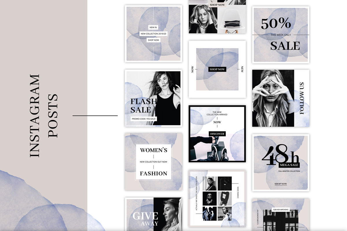 Entire Instagram Templates, a Social Media Template by AgataCreate (Photo 29 of 36)