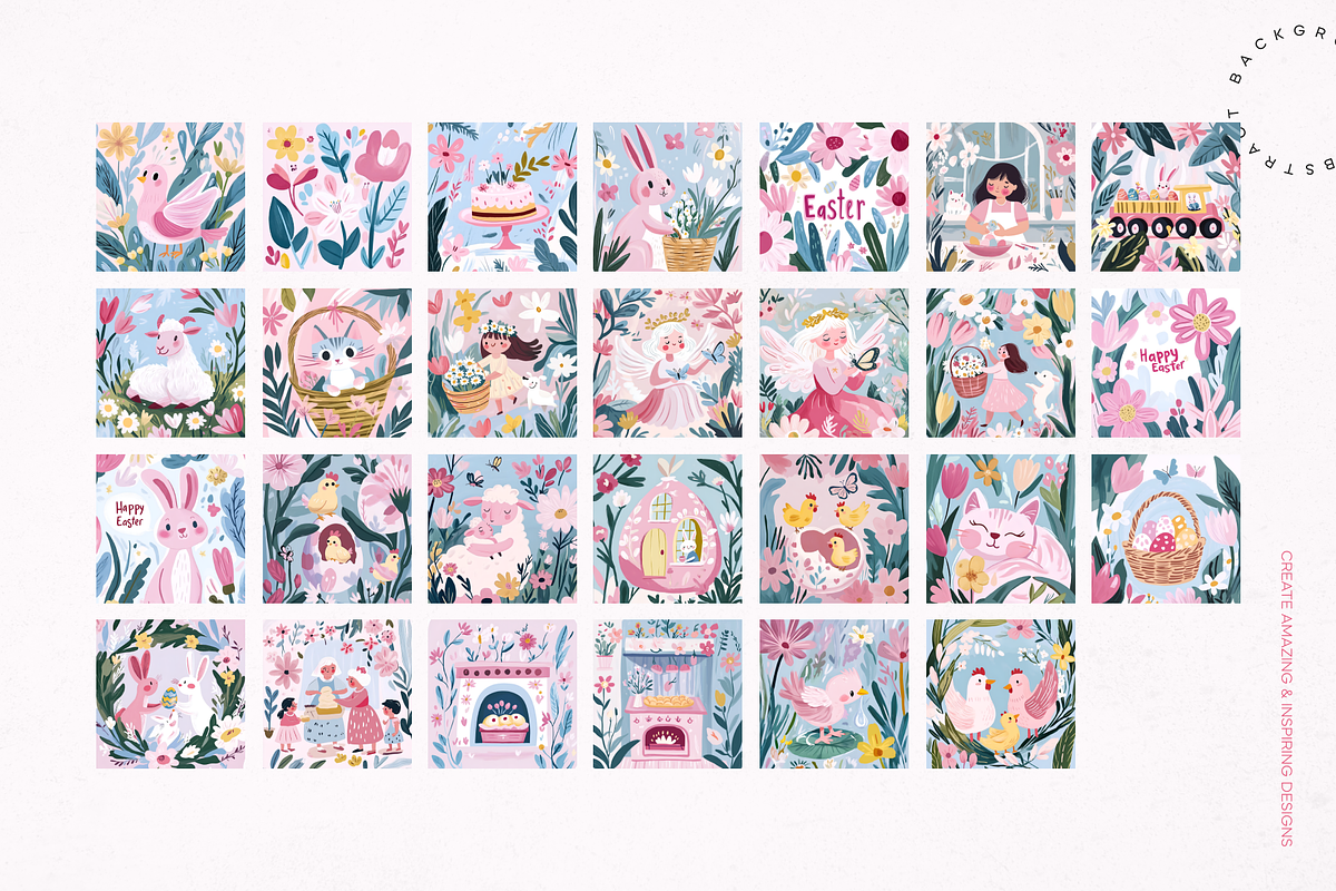 Easter in Pastel Paradise, a Seasonal Illustration by Lumeno (Photo 2 of 8)