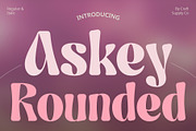 Askey Rounded, a Sans Serif Font by Craft Supply Co. (Thumbnail 1 of 8)
