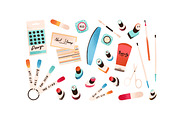 Nail care and manicure set, a Decorative Illustration by Good Studio (Thumbnail 3 of 3)
