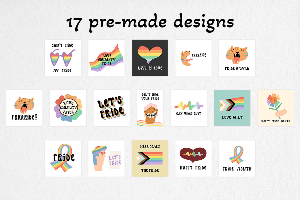 Pride vibe vector & raster graphics, a Seasonal Illustration by Paper Cherry (Photo 13 of 18)