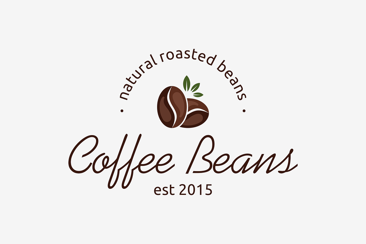 Coffee Beans Natural Vintage Logo, a Branding & Logo Template by ika trisiana (Photo 1 of 2)