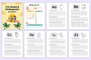 Pre-School & Kindergarten Worksheets