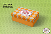 Gift Box with Cover Packaging Mockup, a Packaging Mockup by INCDesign (Thumbnail 6 of 7)