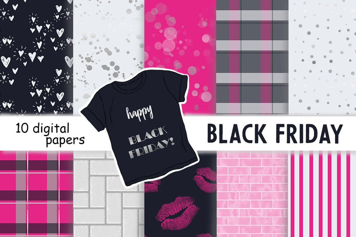 Black Friday Pattern, a Pattern Graphic by GlamArtZhanna (Photo 1 of 3)