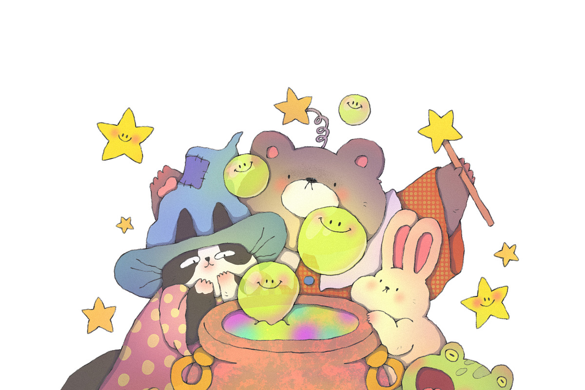 Good Mood Potion, an Animal Illustration by Anastasiya Klempach (Photo 2 of 9)