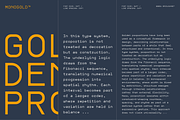 Monogold – Fibonacci Monospace, a Sans Serif Font by Gridlounge (Thumbnail 10 of 13)