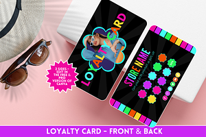 Neon Loyalty Card Template