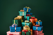 86 Gift boxes with ribbons and bows, a Holiday Photo by Handmadefont (Thumbnail 27 of 90)