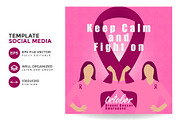 Breast cancer social media template, a Social Media Template by bilalanwal (Thumbnail 1 of 2)