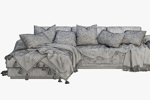 Noah Sectional Sofa 3d Model