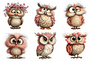 Funny Spring Owl Clipart, an Illustration by Daily.Designs (Thumbnail 7 of 8)