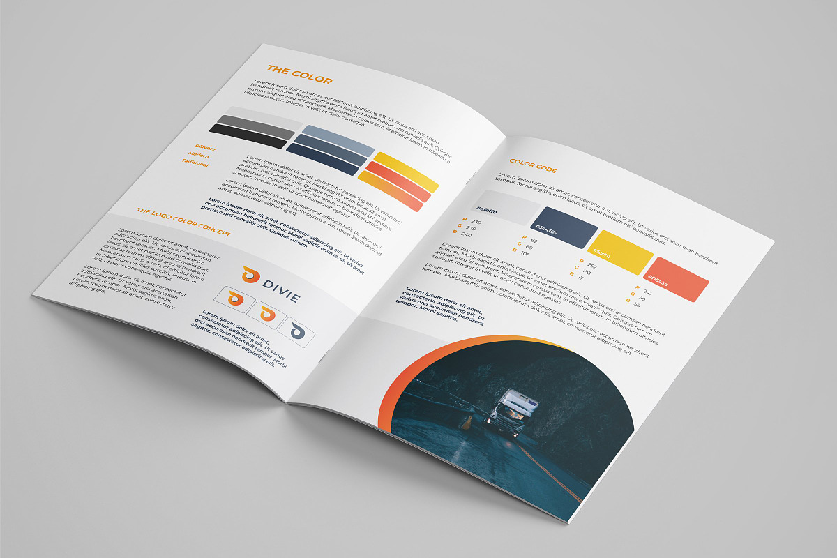 Brand Guideline Template, a Brochure Template by Template Shop (Photo 5 of 8)