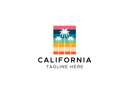 California Palm Beach Logo Design