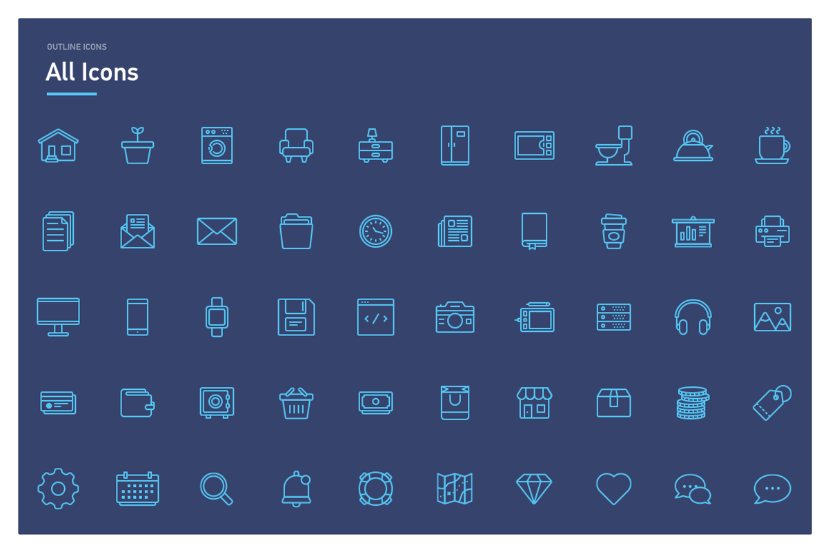 50 icons in three styles, an Icon by SashaGorosh (Photo 8 of 8)