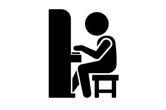 Pianist Playing Piano Icon