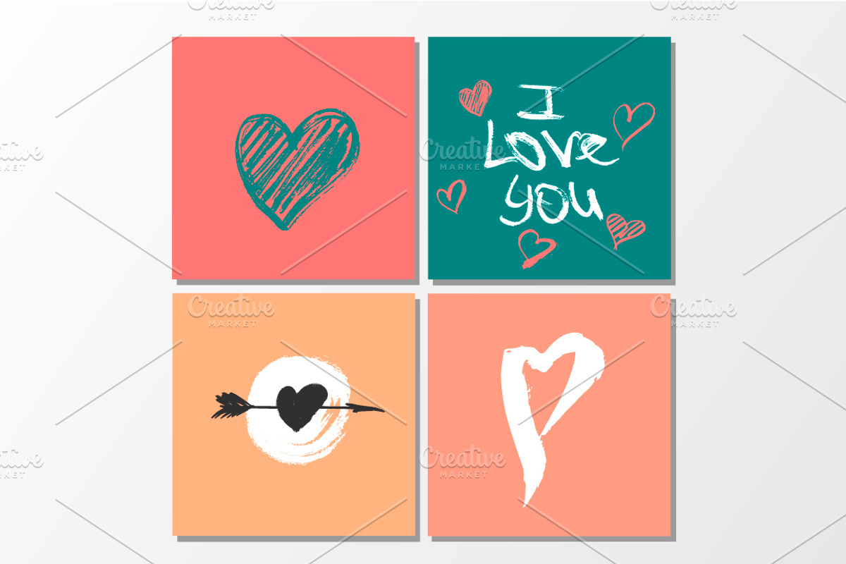 Valentine's Day Cards, a Card Template by Artem Vorotnikov (Photo 6 of 13)