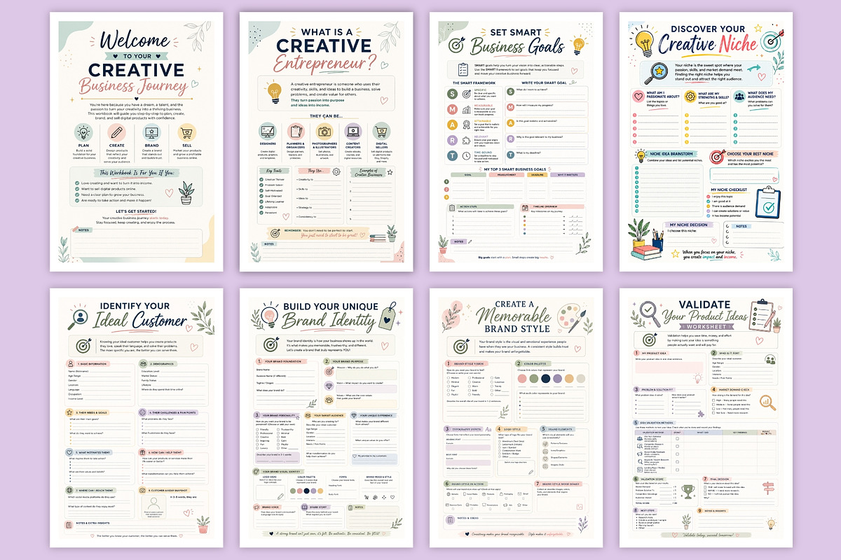 Creative Entrepreneur Blueprint, a Stationery Template by Designmela01 (Photo 4 of 6)