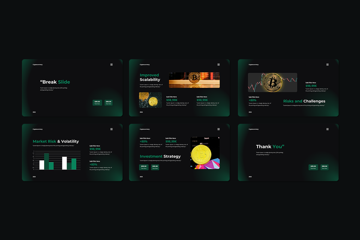 Cryptocurrency - PowerPoint Template, a Presentation Template by QR Design Studio (Photo 3 of 3)
