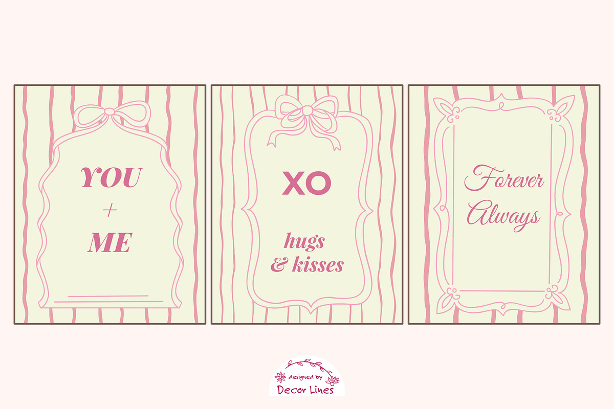 Love Wall Art Printable Set, a Decorative Illustration by Decor Lines (Photo 6 of 10)