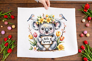 Animal Hello Spring PNG, an Illustration by DreamArtGraphic (Thumbnail 1 of 4)