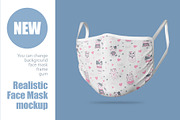 Face mask new mockup, a Mask Mockup by Radmila (Thumbnail 1 of 5)