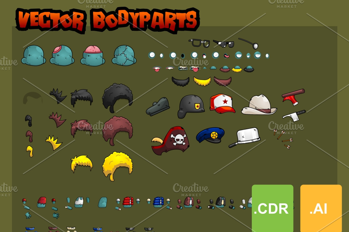 Zombie Outbreak - Game Sprites, an Illustration by pzUH (Photo 6 of 8)
