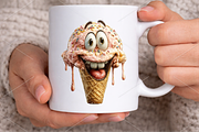 Watercolor Quirky Ice Cream Clipart, a Seasonal Illustration by Canvas Craft (Thumbnail 5 of 5)