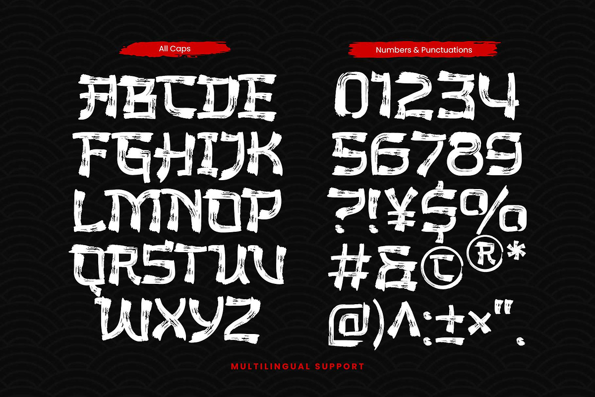 The Last Shuriken - Rough Version, a Handwritten Font by Arterfak Project (Photo 13 of 13)