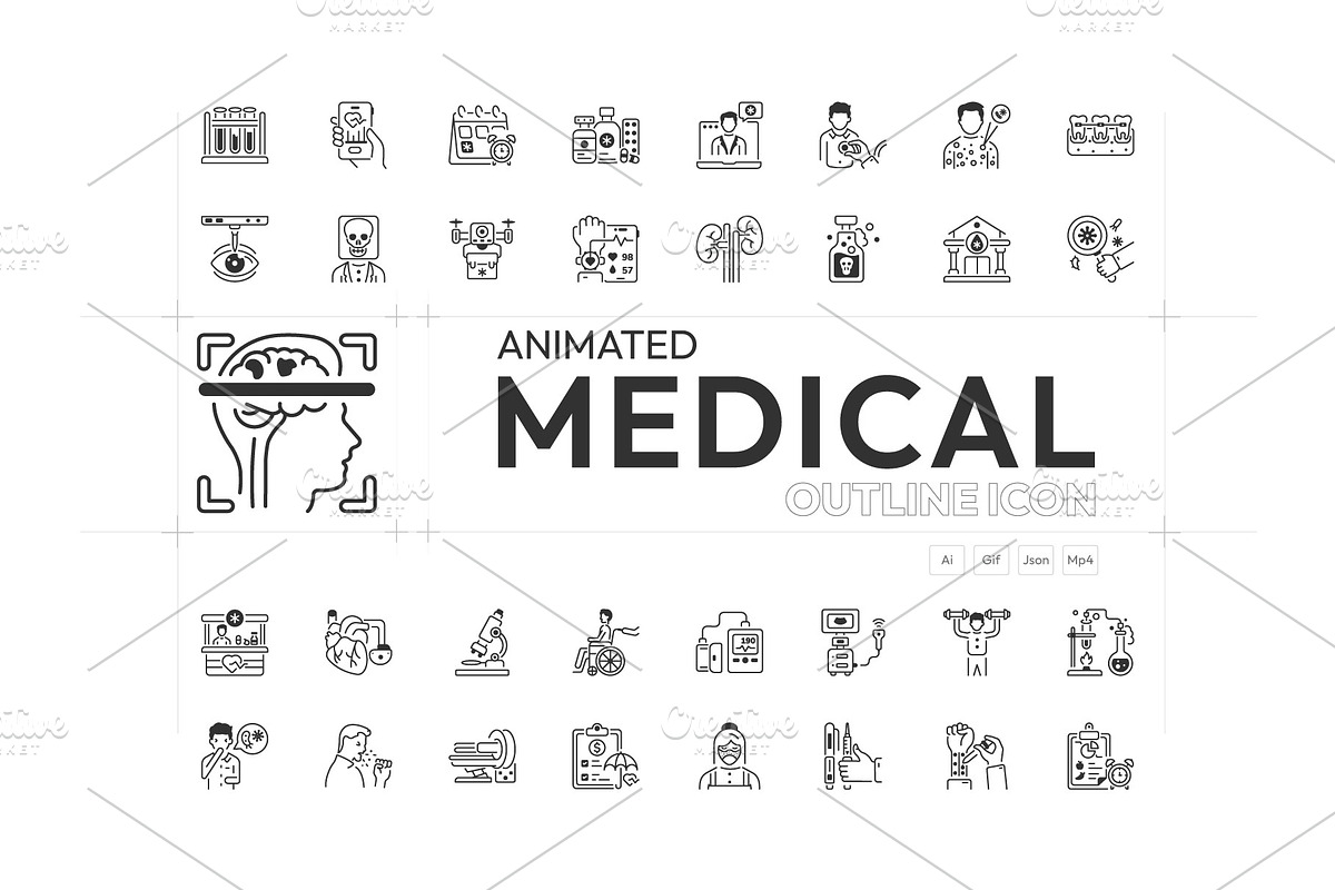 Animated Medical Icon Set