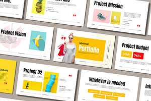 Bold and Bright Portfolio, a Presentation Template by Mighty-Slide