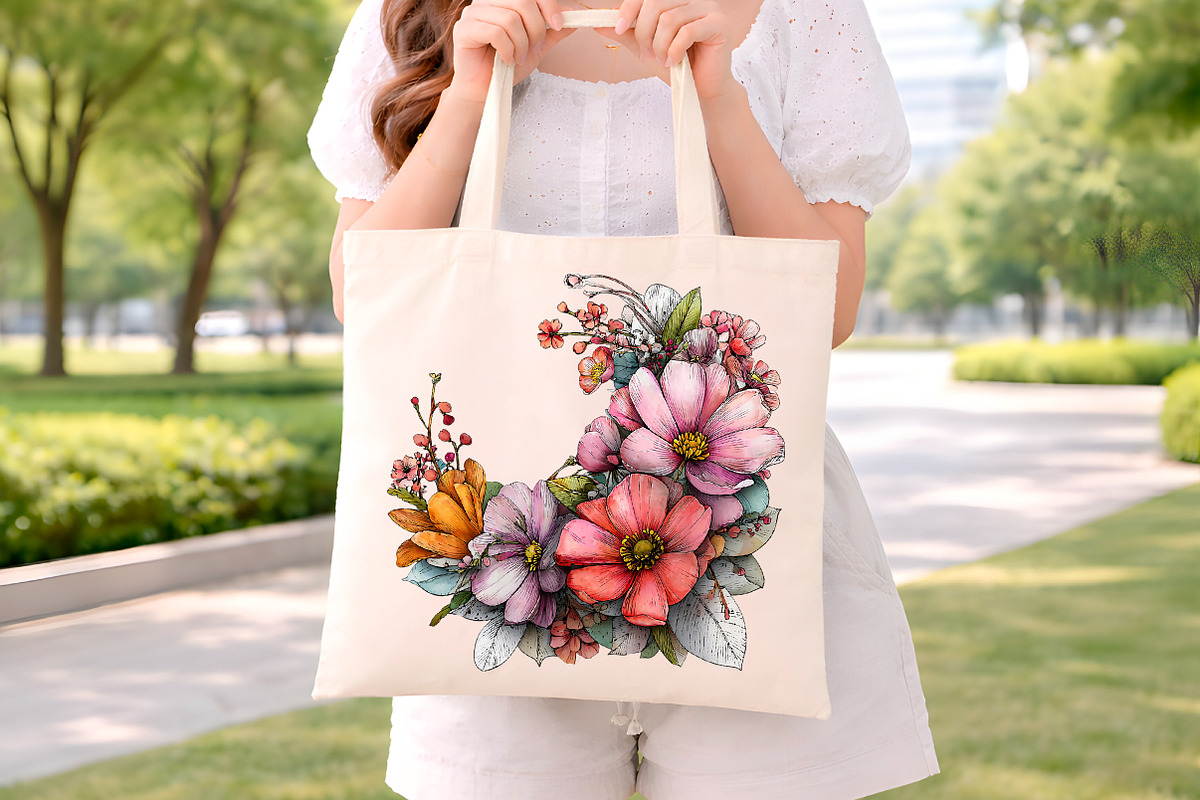 Watercolor Spring Florals Clipart, an Illustration by Digital Artistic99 (Photo 8 of 10)