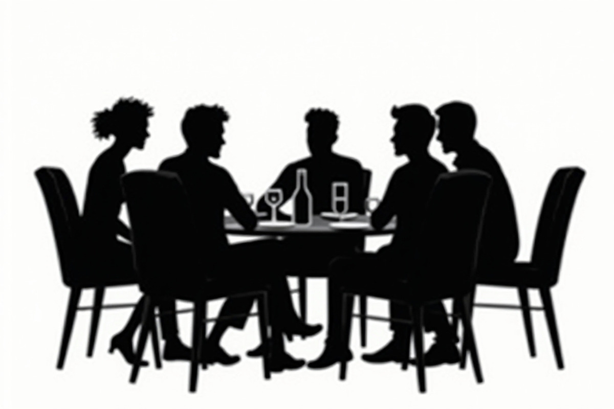 Dining People Silhouette Set, an Illustration by Designs_River (Photo 2 of 9)