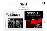 Steel Social media template, a Social Media Template by Chanut is industries (Thumbnail 4 of 11)