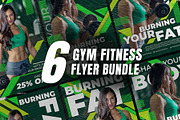 6 Gym Fitness Flyer - Photoshop, a Flyer Template by Azruca (Thumbnail 3 of 4)