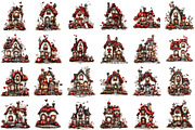 Romantic Halloween house Clipart, an Illustration by designcity5 (Thumbnail 2 of 5)