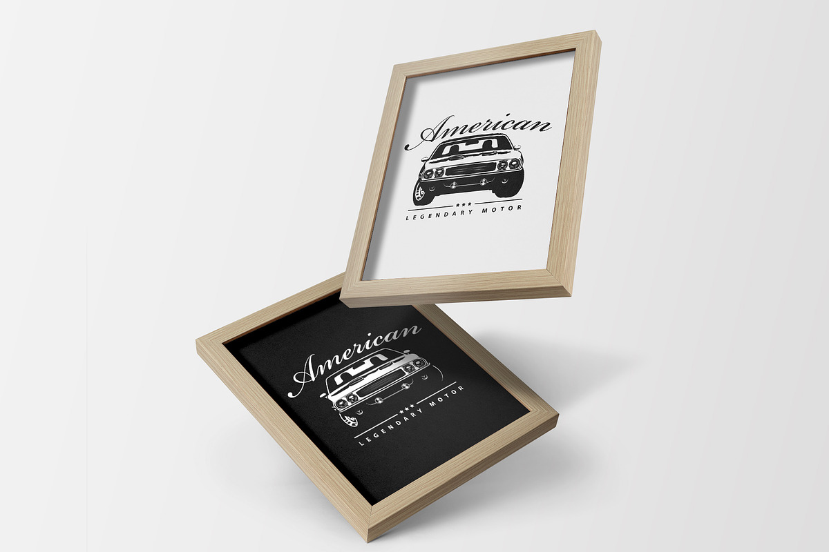 T-Shirt Print of American Muscle Car, a Transportation Illustration by Plaid4You (Photo 5 of 8)