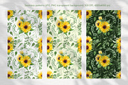 Sunflowers Watercolor Collection, an Illustration by Anna Druzhkova (Thumbnail 4 of 14)