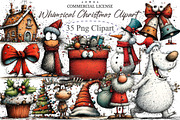 Whimsical Christmas Clipart, an Illustration by designcity5 (Thumbnail 1 of 5)
