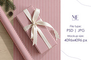 Set Christmas Wrapping Paper Mockup, a Packaging Mockup by Mie Mockup Studio (Thumbnail 6 of 7)