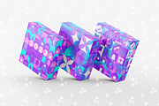 Holographic Christmas Geometric Set, an Object Graphic by Julie&Taily (Thumbnail 14 of 23)