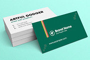 Modern Green Business Card Template, a Business Card Template by MightyDesign (Thumbnail 2 of 6)