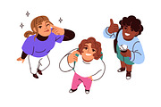 Students looking up, top view set, a Person Illustration by Good Studio (Thumbnail 4 of 4)