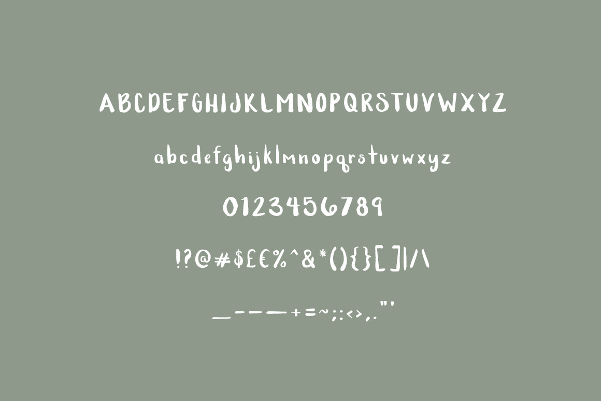 Wild Woods: A Hand-Lettered Font preview 6