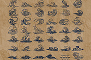 Japanese water pattern Procreate, a Brush Add-On by TheWhiteCatLab (Thumbnail 4 of 4)
